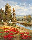 Famous Poppy Paintings - Poppy Vista I